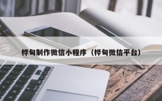 南通桦甸制作微信小程序（桦甸微信平台）